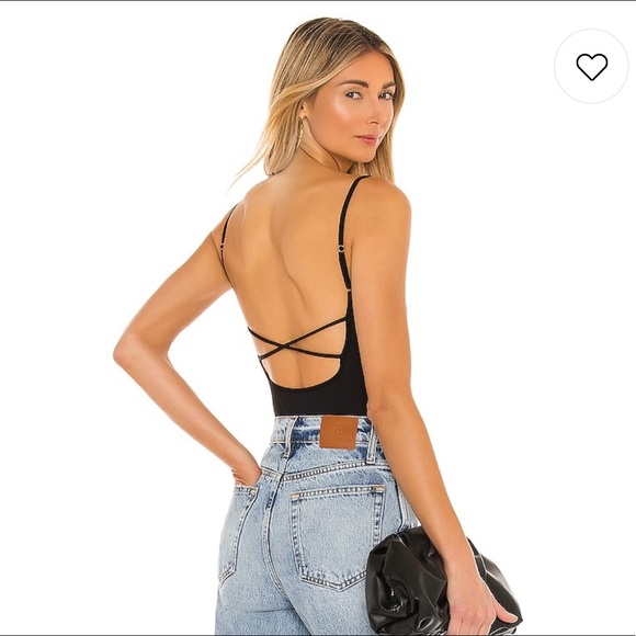 Free People Tops - FREE PEOPLE Bodysuit | NWOT | Strappy Basique | Black | Size S |